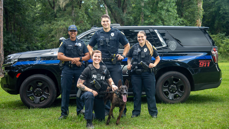 Motorcycle officers at Celebrate America